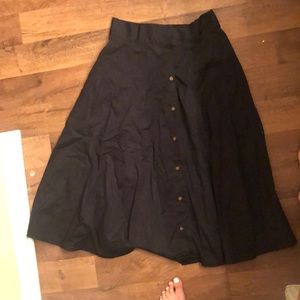 Long black skirt